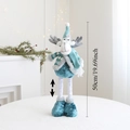 Blue telescopic Christmas reindeer plush toy with adjustable height of 50cm and 19.69 inches - Blue Telescopic Reindeer