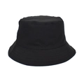 Chapeau bob unisexe noir uni minimaliste avec un design circulaire classique - M (56-58cm) / Noir