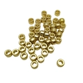 Polished 14k gold plated brass tube beads for DIY jewelry making and bracelets - Original Brass