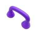Ergonomic purple plastic toy telephone handset with a smooth matte finish for children - Purple