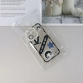 Transparent PVC jewelry storage bag with seal lock containing cartoon pattern phone case - Slider Bag 12*22cm