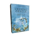 Crystal Oracle card deck by Toni Carmine Salerno with blue crystal artwork box on white background - G51 Crystal Oracle Card Deck