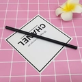 Single black heat-resistant borosilicate glass straw on a pink aesthetic background - 8*200mm / Classic Black Straight