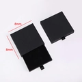 Matte black drawer-style jewelry gift box with velvet insert for 18k stainless steel pendant - Black Jewelry Gift Box