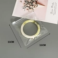 Transparent PVC storage bag for jewelry with 11x11cm dimensions and zipper seal - 30 Silk 11*11cm (100 Pcs)