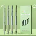 Matcha green 0.5mm retractable black ink gel pen set with 4pcs in gift packaging - Fresh Matcha [4-pack]