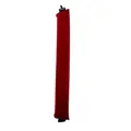 Heatless hair curler with three hooks made of premium red velvet for big waves - 1 Piece / Burgundy