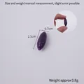 Modèle d'aubergine miniature violette en résine pour bricolage maison de poupée de 2,1 cm - Petite Patate Douce Violette Entière de 2,2 cm