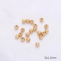 3x1.2mm gold plated round spacer beads for DIY jewelry making accessories - 18K Gold Filled 3mm