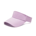 Purple cotton sun visor baseball cap with adjustable strap and stitched brim for women - Adult / Purple