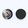 Creative 25mm blue Evil Eye crystal glass fridge magnet with magnetic back for decor - Abstract Blue Gold Circles (JY006352-11)