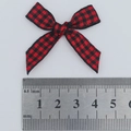 Rood-zwart geblokte strik van 5 cm breed met maataanduiding voor DIY-decoratie - Rood en Zwart Geblokt