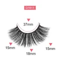 False eyelashes model D1611 with 18mm length in a premium pink box for natural eye makeup - Model D1611