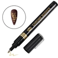 Pennarello per nail art in cromo liquido dorato con punta fine da 1,0mm per effetto specchio - Cromo Oro