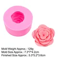 Rosa 3D Rosen-Silikonform für Kerzen und Seifen inklusive detaillierter Maße - 3# B1048 / Rosa