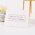 Biglietto d'auguri rosa minimalista con citazione serendipity per San Valentino - Spero Che Tu Possa Incontrare La Tua Serendipità