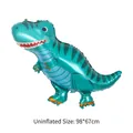 Ballon en aluminium dinosaure Tyrannosaurus Rex vert, taille non gonflée 98x67cm - Grand Dragon d'Émeraude (HY#18CKT)
