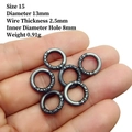 Silver spacers with antique cloud relief patterns, size 15mm, for DIY bead jewelry - 15# (13x2.5mm)