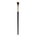 Angled eyeliner brush with dark brown bristles and elegant rose gold ferrule detail - Gold Angled Eyebrow Brush
