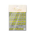 5D embossed melting yellow smiley face nail art stickers with Smile text pattern - Melting Smiley(to1739)
