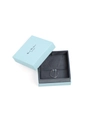 Silver necklace with blue stone pendant in a premium light blue gift box with velvet lining - Multi-use Box (With Text) / Light Blue