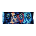 Bohemian paisley yoga headband with colorful ethnic patterns and twist knot detail - Colorful Geometric Patchwork