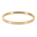 Bracciale in acciaio al titanio placcato oro 18k con design a blocchi segmentati per donna - 3#-Texture Segmentata Spazzolata