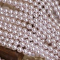 Strand of round pink purple pearls with high gloss finish for jewelry making - 5mm (Approx. 180pcs/Strand) / Manta Rose