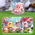 Detailed collection of 7 cute resin cat figures featuring 6 regular and 1 hidden style - Qingqiu Gen 2 LED Box (-267) / End Box (Set of 6)