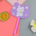 Cute purple cartoon white bear fan-shaped ballpoint pen for students and kids - Dessert Bear Rabbit Purple
