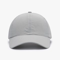 Light gray quick-dry baseball cap with laser-cut ventilation holes and curved brim - Adjustable / Light Gray