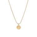 Elegant gold celestial necklace featuring crescent moon and star pendant with crystals - Gold Crescent Moon and Star