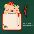Christmas bear doodle whiteboard set with red marker and hanging rope for kids - Christmas Bear