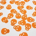Festive Halloween orange skull shaped table confetti for party room decoration - Orange Skull Style 1