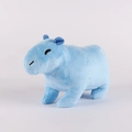 Peluche de capybara bleu en tissu doux et moelleux en position debout - 17cm / Bleu