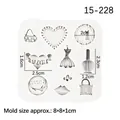 Stampo in silicone per trucco con forme di borse e profumi per decorazione di torte fondente - 1# Stile di Moda (Grigio)