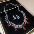 No.20 Silver Red Bowknot Set