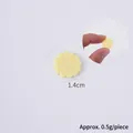 Miniatuur 1,4cm gele bloemblad koekje van hars voor DIY knutselen en decoratie - 1.4cm / Geel