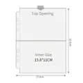 Transparent 2-pocket A5 refill page for photos with top opening and 6-hole punch design - A5 Wide 7-Hole 2-Pocket Pages 10 Sheets 26#