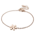 Minimalistisches Roségold Gänseblümchen Armband mit Edelstahl Gliederkette und Verschluss - Roségold (KB148106-KLX)