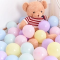 Pastel macaron balloon garland set with plush bear for party decoration - 5 Inch Macaron Mixed Colors