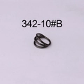 Black 16G 316 stainless steel triple layer hinged clicker ring for ear and nose piercing - 10mm / Black