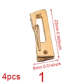 Set of 4 golden stainless steel lobster clasps 23mm for DIY jewelry making - Gold 1