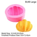 Pink silicone croissant mold for handmade crafts and DIY cake decoration tools - Large / Pink