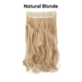 Clip-in Haarverlängerung in Natural Blonde mit großen Wellen und fünf Clips für Damen - Naturblond