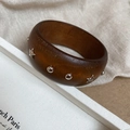 Dark Brown Wood Dot Star Style (24#)