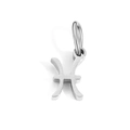 Ciondolo segno zodiacale Pesci in acciaio inossidabile lucido per gioielli DIY - Pesci (Argento)