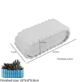 Oval wave striped silicone mold for DIY succulent planters and resin desktop organizers - Striped Oval Flower Pot