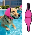 Roze waterdichte oorbeschermer voor honden met klittenband voor geluidsreductie - L / Nieuw Roze