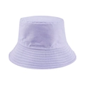 Cappello a secchiello classico in cotone lavanda con cuciture sulla tesa - M (56-58cm) / Viola Chiaro/Nero